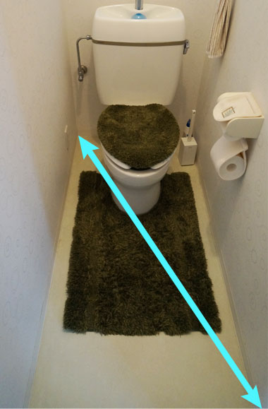 トイレの測り方