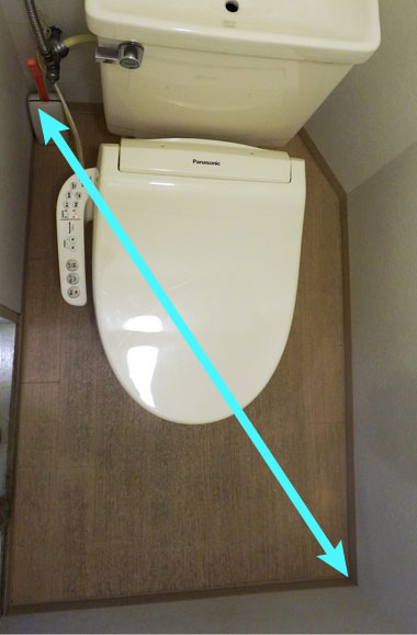 トイレの測り方